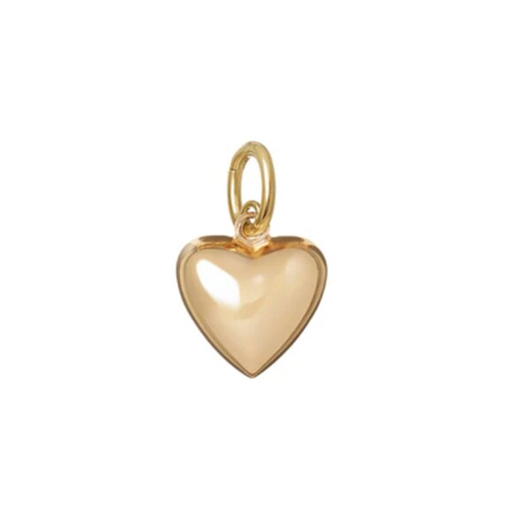Roxane Assoulin The Mini Puffy Heart Charms Gold - Picture 1 of 4